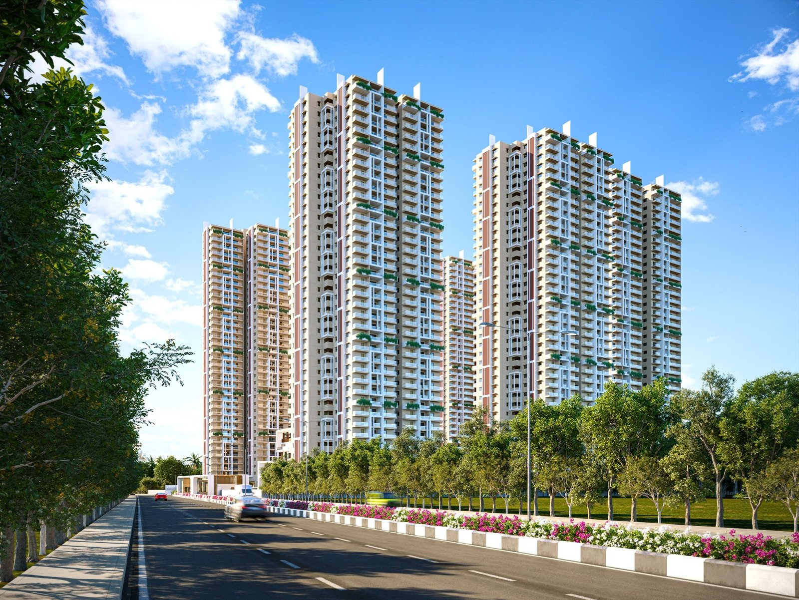 GAMYA by Supadha residential tower architecture in Tellapur